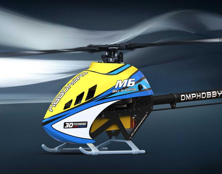 Produktbild OMP Hobby Helikopter M6 Cosmic-Orange Bausatz und Rotorblätter