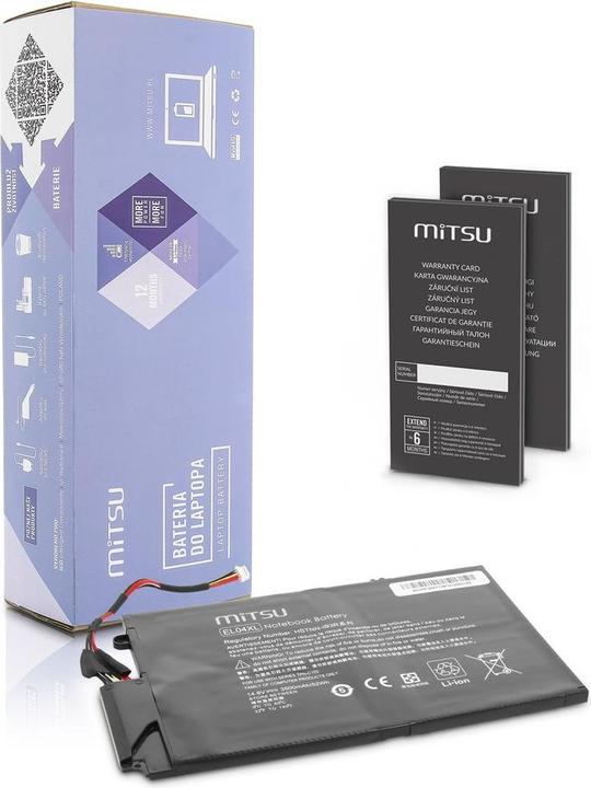 Actual product image Mitsu BATTERY BC/HP-ENVY4 (HP 3200 MAH 48 WH) - Battery (4 Cells, 3500 mAh)