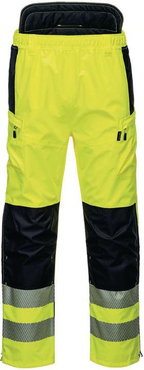Actual product image Portwest High visibility rain trousers PW342, class 2, yellow/black, size XL (XL)