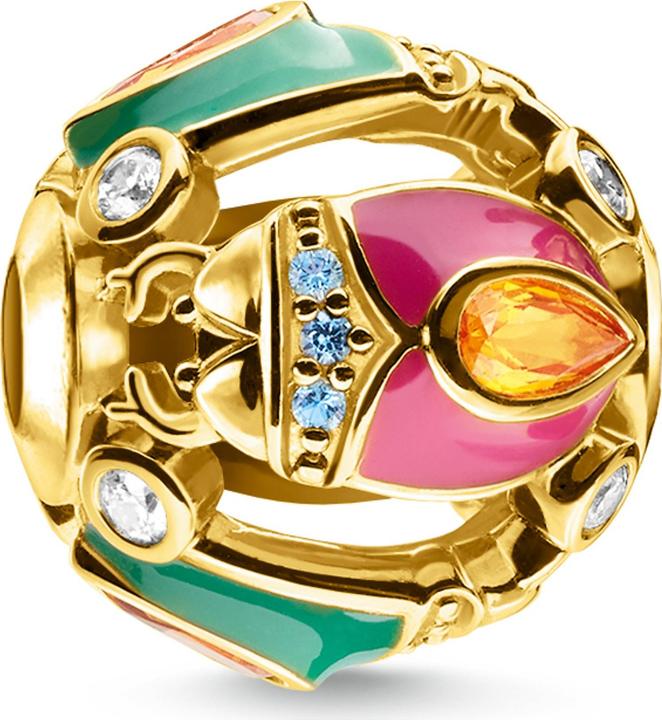 Thomas Sabo Bead scarabée or (Argent 925, Émail)