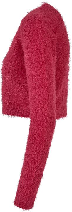Actual product image Urban Classics Ladies Tied Cropped Feather Cardigan - 117653 (S)