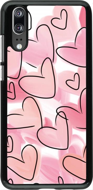 Actual product image PhoneLook Cover Easter 2023 pink hearts (Huawei P20)