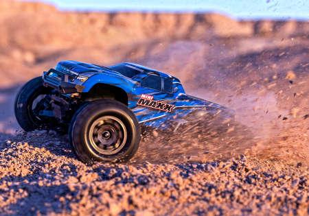 Actual product image Traxxas M.TRUCK MINI MAXX 4WD EP RTR BLUE BL-2s BRUSHLESS MIT LadegerÃ¤t & Akku (RTR Ready-to-Run)