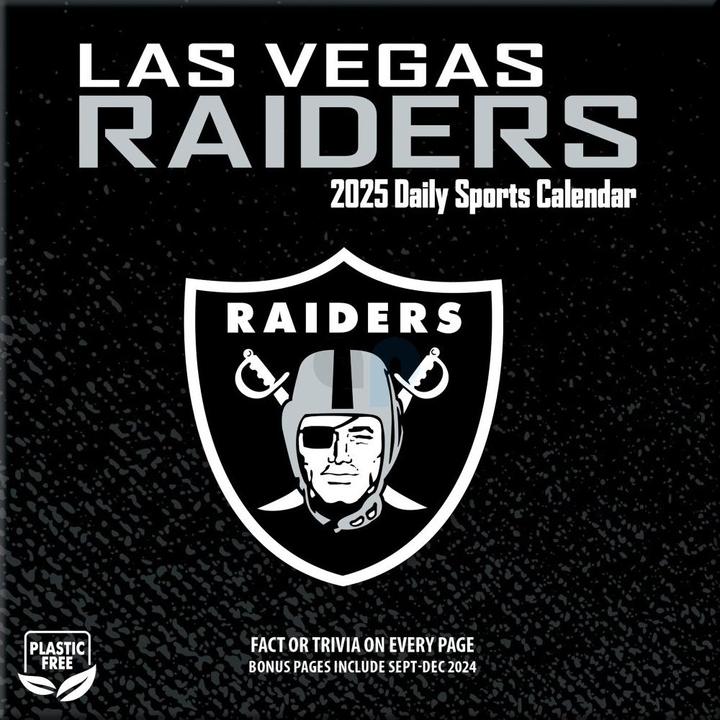 Productafbeelding NFL - Las Vegas Raiders - Bokskalender 2025 (Spaans, Italiaans, Engels, Duits, Frans)