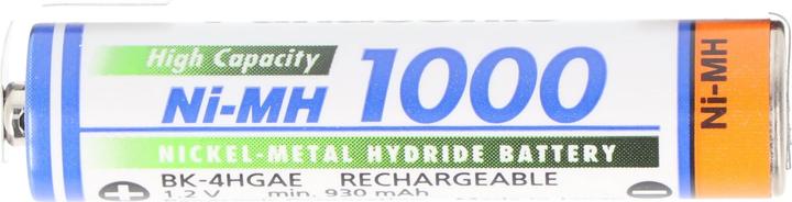 Actual product image Panasonic Battery BK-4HGAE Micro AAA HR-4U with solder tag U-shape (AAA, 1000 mAh)