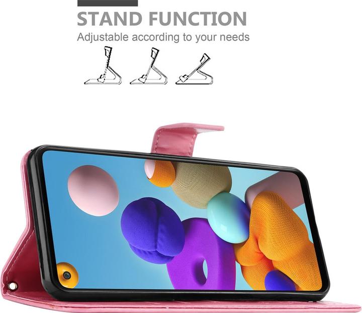 Actual product image Cadorabo Flower Book Cover (Samsung Galaxy A21s)