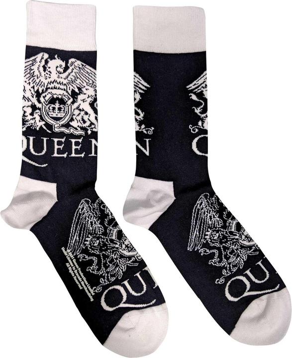 Actual product image Queen Unisex Adult Crest Socks (40.5 - 45.5)