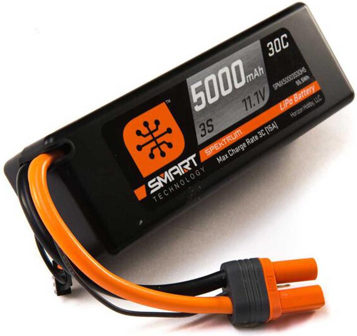 Actual product image Spektrum LiPo Battery 5000mah 3S 11.1V Smart LiPo 30C, Hardcase, iC5 (11.10 V, 5000 mAh)