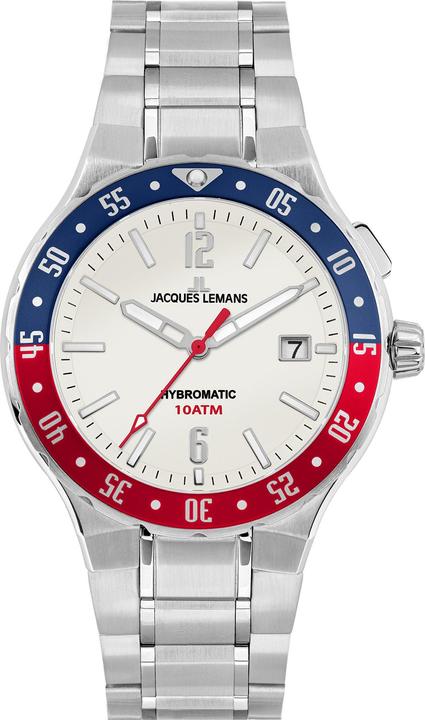 Jacques Lemans Herrenuhr Hybromatic (Analoguhr, 42 mm)