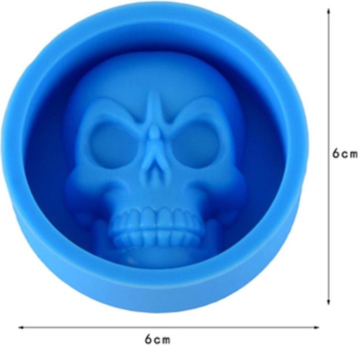 Actual product image König Design Silicone ice cube mould skull skull ice cubes ice for whiskey wine bar party
