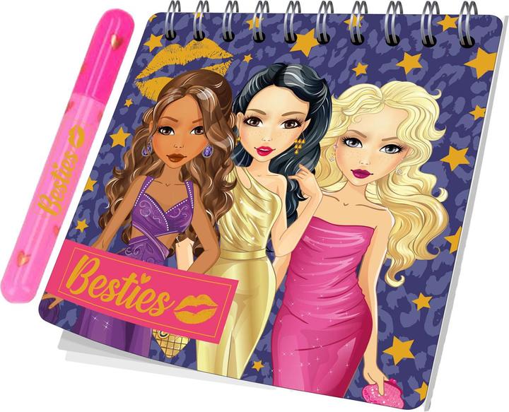 Produktbild Besties Mini-Notizbuch mit Stift (8 x 8 cm)