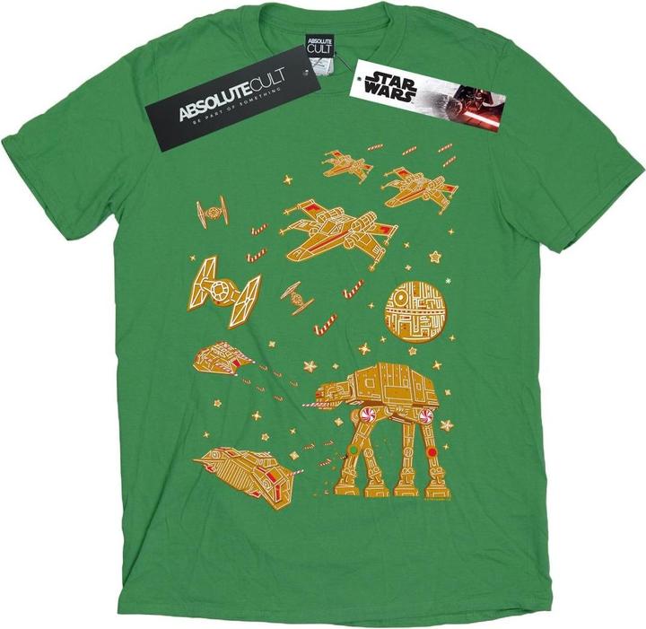 Actual product image Star Wars Mens Gingerbread Battle T-Shirt (S)