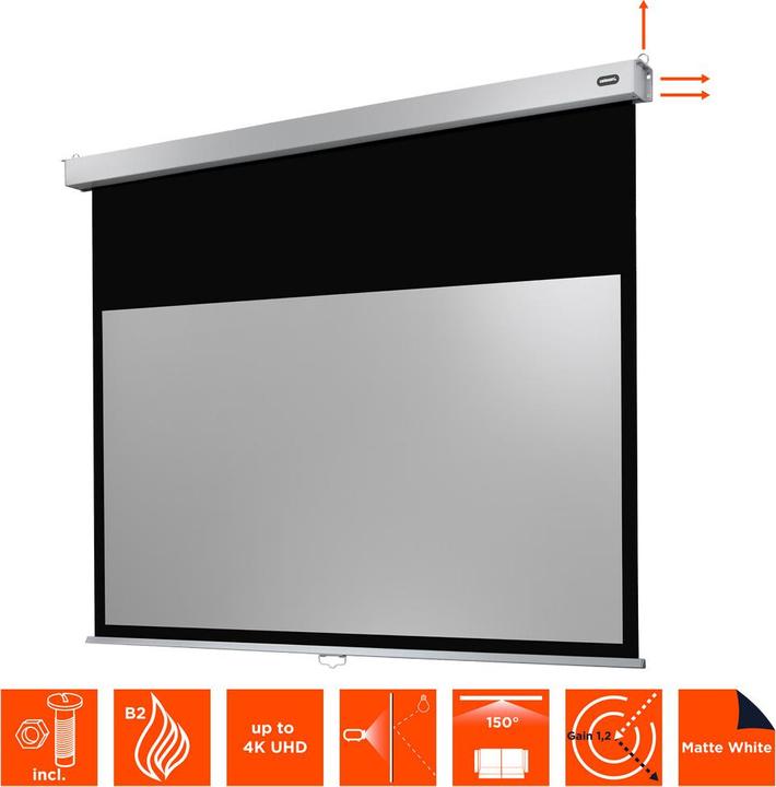 Actual product image Celexon Designer - canvas - ceiling mounting possible, suitable for wall mounting - 256 cm ( (74.41", 16:10)