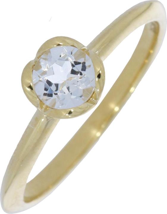Produktbild Xen ONE Ring mit Weisstopas 375 Gelbgold (54)