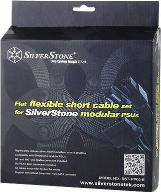 Produktbild Silverstone kurzes Netzteil-Kabelset für Strider, flachband