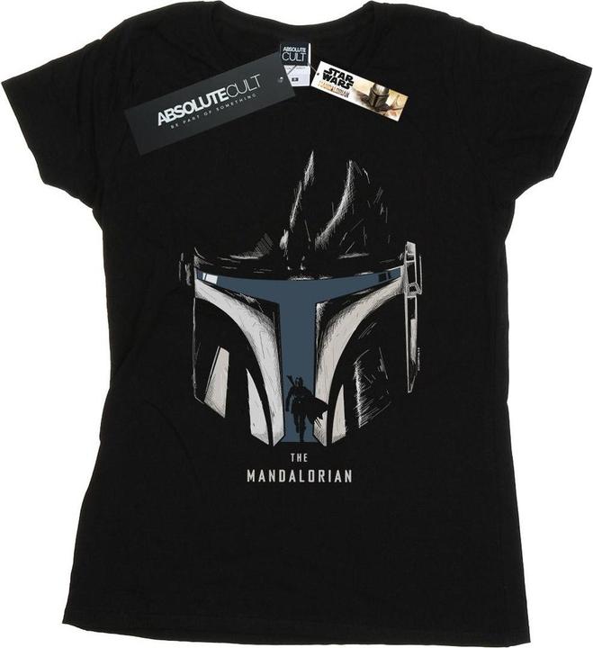 Produktbild Star Wars The Mandalorian Helmet Silhouette TShirt (XXL)