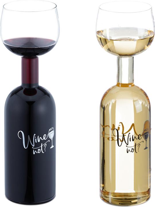 Actual product image Relaxdays Wine bottle (75 cl, 1 Glasses, Red wine glasses)