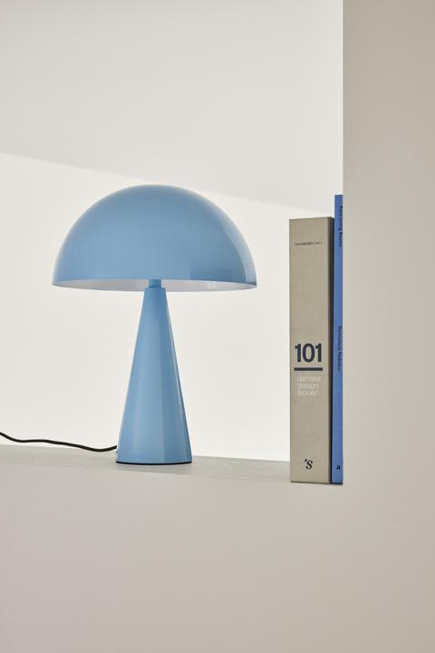 Image du produit Hübsch Mush Mini lampe de table Light Blue/Brown (E14)