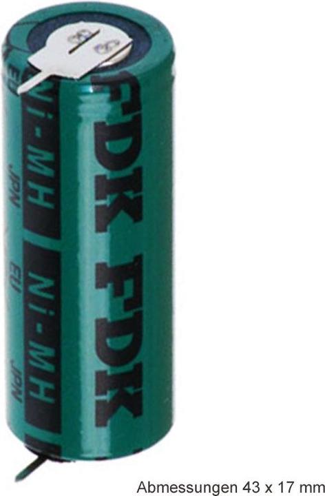 Actual product image FDK Sanyo HR-4/5AU NiMH Akku 4/5A mit 1-er Print beidseitig (1 pcs., 4/5 A, 2150 mAh)