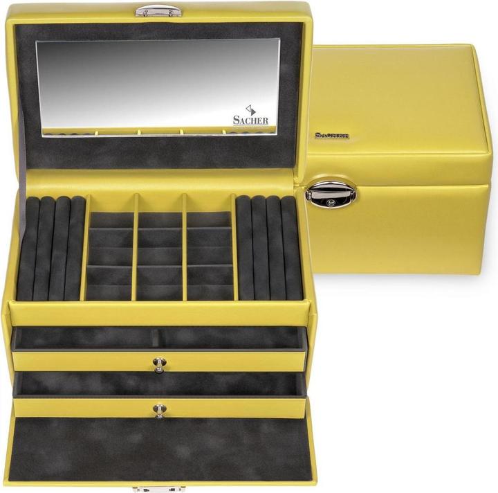 Actual product image Sacher 25.000.504244 - Jewellery box Elly coloranti lemon