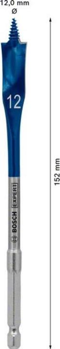 Produktbild Bosch Professional Zubehör EXPERT Self Cut Speed Flachfräsbohrer, 12 x 152 mm (12 Millimeter)