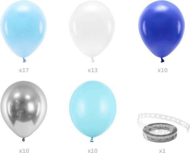 Actual product image Partydeco Arch of Balloons Blue and Silver (1 x)