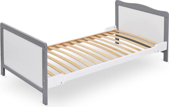 Actual product image jonka Cot and cot bed Moritz 70 x 140 cm - White Grey (140 x 70 cm)