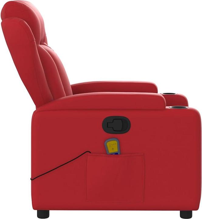 Produktbild VidaXL Massagesessel Rot Kunstleder,Farbe: Rot,Material: Kunstleder