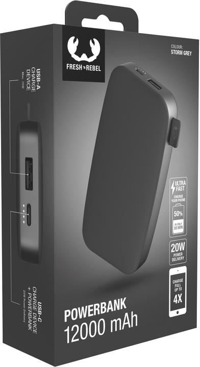 Produktbild Fresh'N Rebel Powerbank (12000 mAh, 20 W, 44400 Wh)