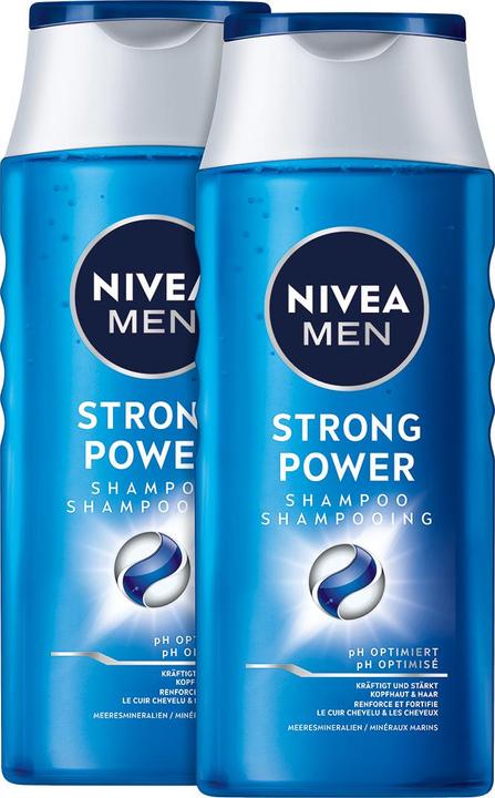 NIVEA Strong Power pH-Optimal Shampoo DUO (500 ml, Flüssiges Shampoo)