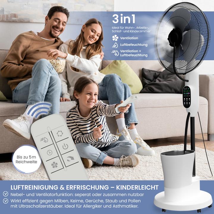 Actual product image Eloneo Standventilator mit Luftbefeuchtung