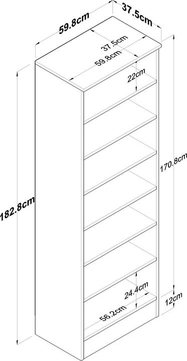 Produktbild Skye Decor Tessa (60 x 37.5 x 183 cm)