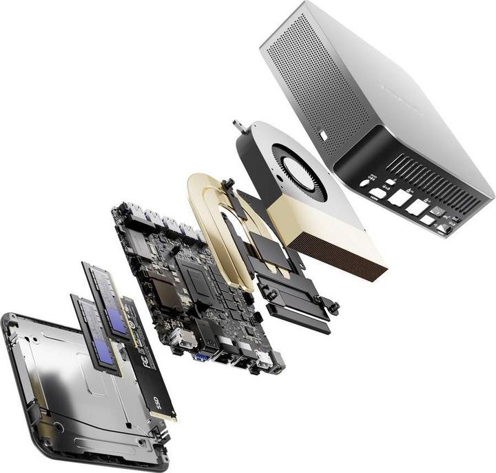 Produktbild Geekom Mini PC A8 Max () AMD Ryzen 7 8845HS 32 GB RAM 1 TB SSD AMD Radeon™ (AMD Ryzen 7 8845HS, 32 GB, 1000 GB, Radeon 780M)