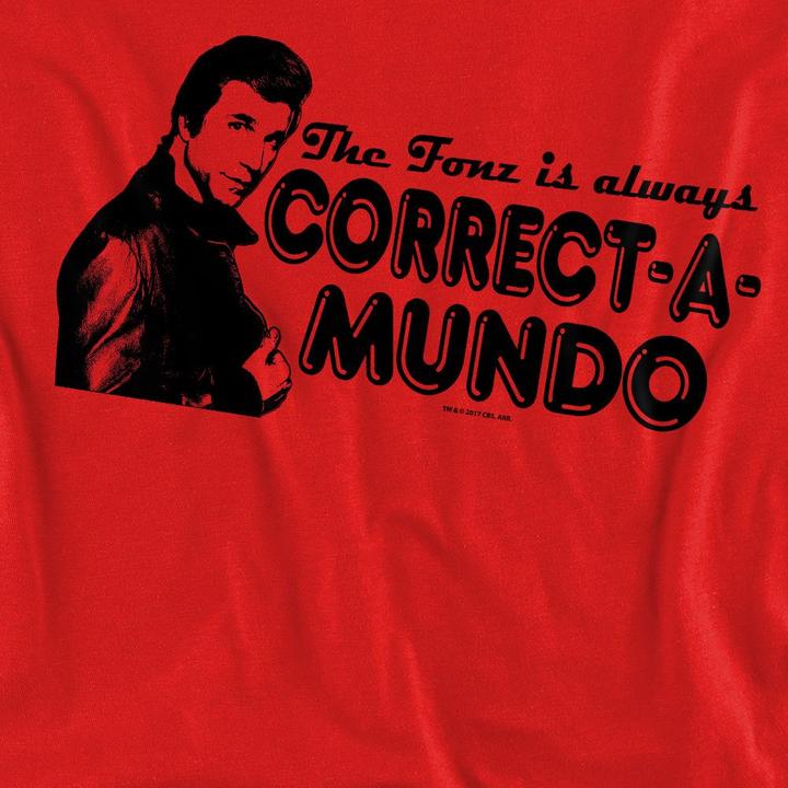 Actual product image Happy Days Unisex Adult Correct A Mundo Sweatshirt (L)