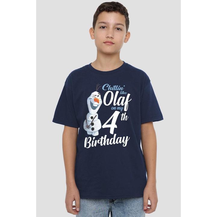 Immagine prodotto Disney Frozen Chillin Like Olaf Maglietta 4° Compleanno Bambini (104)