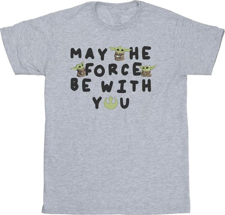 Produktbild Star Wars The Mandalorian Grogu May The Force Be With You TShirt (S)