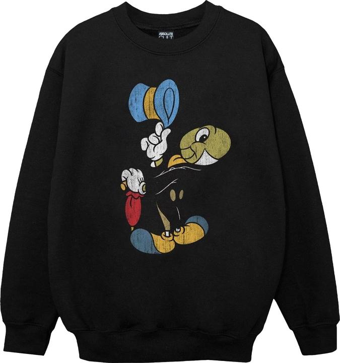 Actual product image Disney Girls Pinocchio Jiminy Cricket Sweatshirt (140, 146)