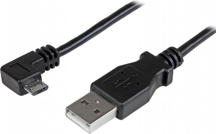 Produktbild StarTech 0.5m Angled Micro USB Cable (0.50 m, USB 2.0)