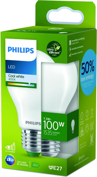 Actual product image Philips LED Classic (E27, 7.30 W, 1535 lm, 1 x, A)