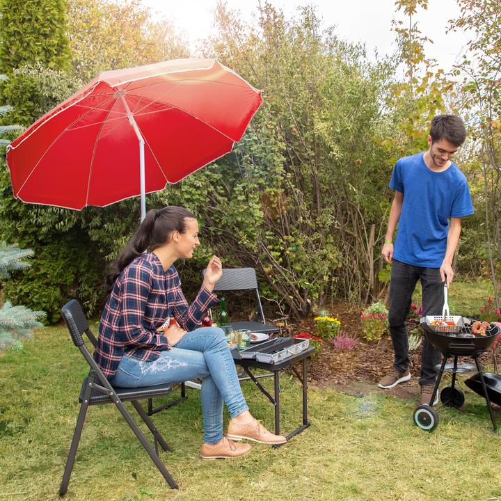 Actual product image Relaxdays 180 cm Garden Parasol (1.80 m)