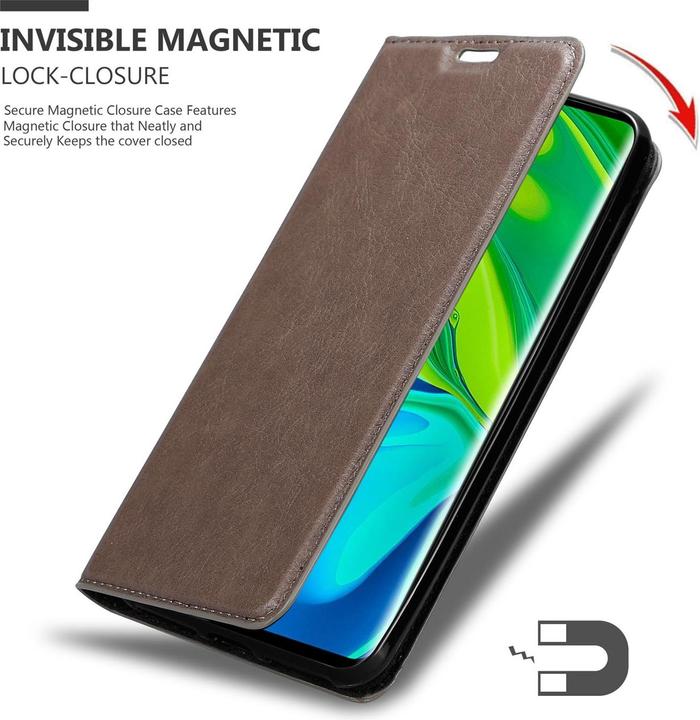 Actual product image Cadorabo Book Invisible Magnet Cover (Xiaomi Mi Note 10)