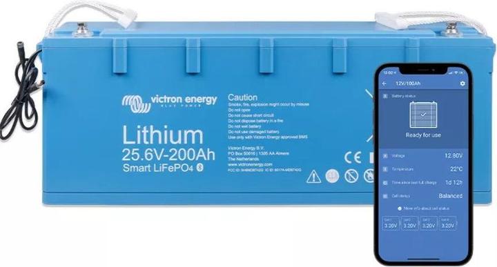 Image du produit Victron Energy Batterie LiFePO4 25,6V/200Ah - Smart-a (25.60 V, 200 Ah)