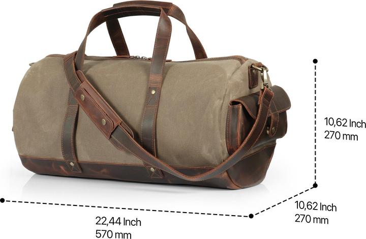 Immagine prodotto Only-Bags.Store Borsa weekender fatta a mano con la migliore pelle, borsa da viaggio di alta qualità e resistente