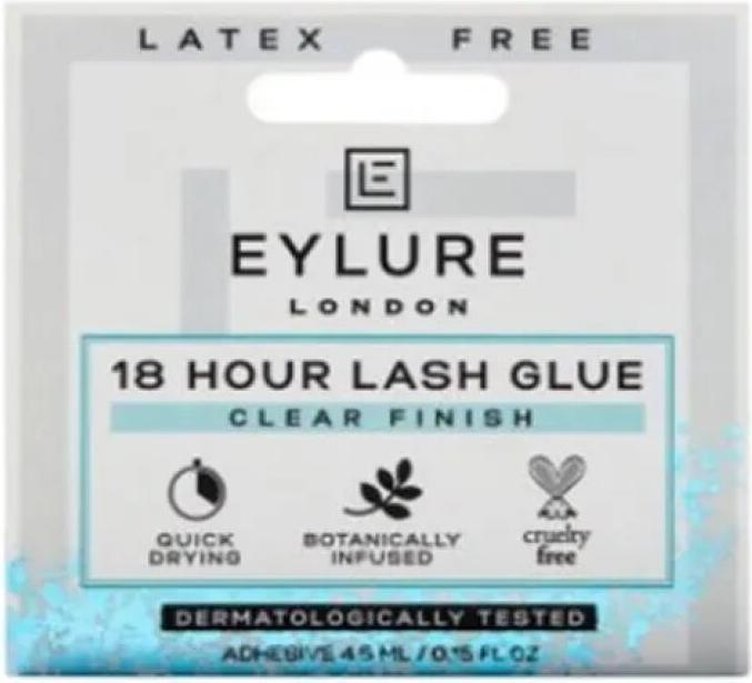 Actual product image Eylure 18 Hour Lash Glue Clear Finish latex free 4.5ml (Mascara)