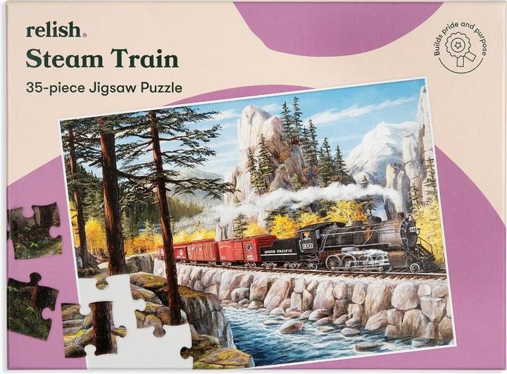 Relish Puzzle 35 pièces 'Steam Train'