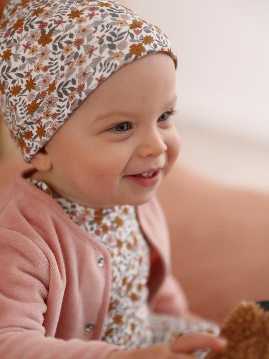 Produktbild Vertbaudet Bio-Kollektion: Baby Geschenk-Set aus Body, Latzhose, Mütze & Cordjacke (56)