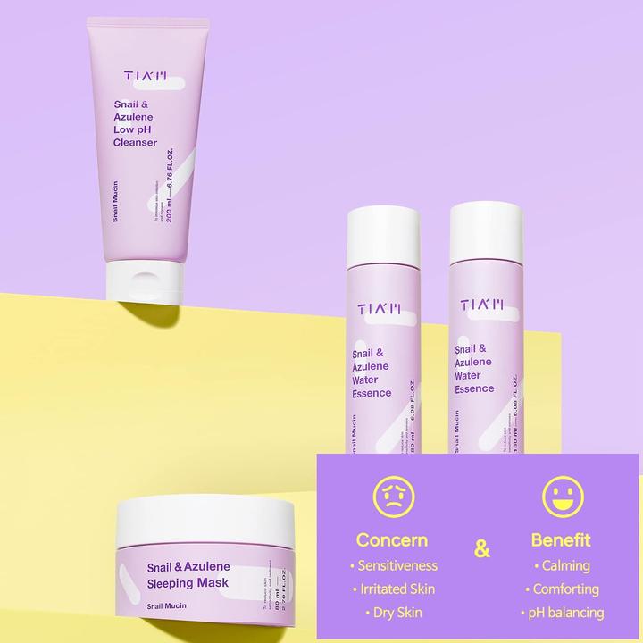 Produktbild Tia'm TIAM Snail & Azulene Low pH Cleanser (Reinigungstücher, 200 ml)