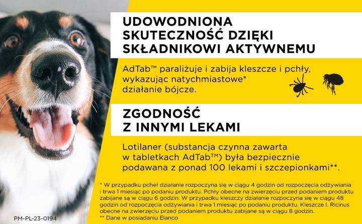 Produktbild Elanco AdTab Floh- und Zeckentabletten für Hund (>5 5-11 kg) - 1x 225mg (1 Stk., 0.23 g)