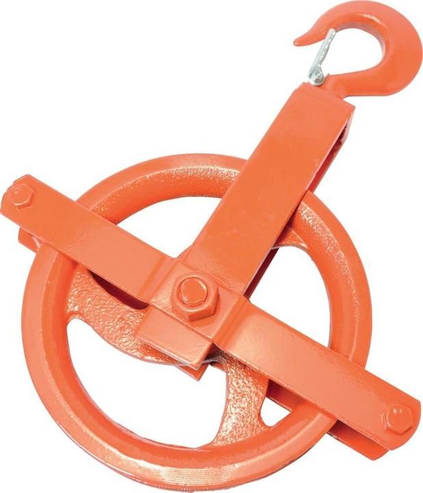 Produktbild Magni PÖSAMO Klobenrad Stahl rot lack. f. Seil Ø b.25,0mm