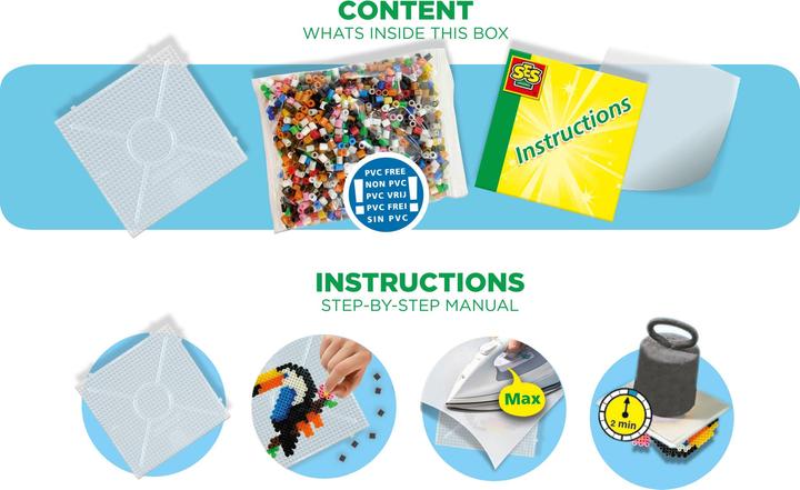 Produktbild Ses Creative Beedz Bügelperlen - Dschungeltiere